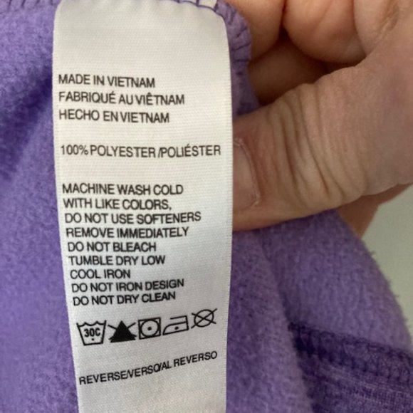 IZOD Golf Heather Purple Full Zip Jacket L - Picture 3 of 6